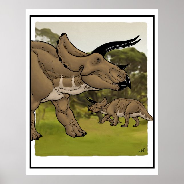 Póster Triceratops #3 (Frente)