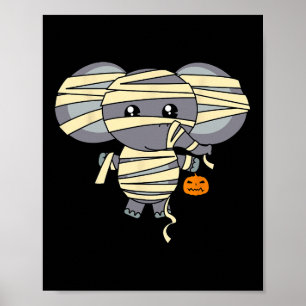 Póster Trick De Elefante Mummy O Trato De Vestido Cuto Sa