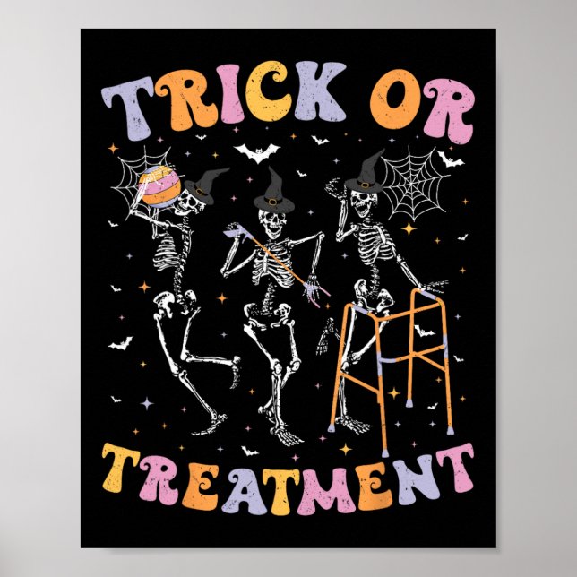 Póster Trick O Tratamiento Pt Terapia Física H (Frente)