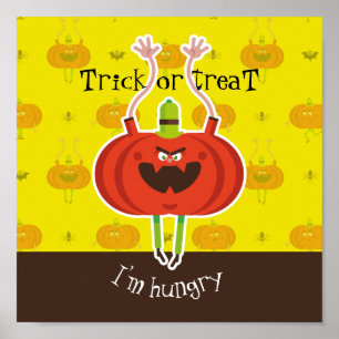 Póster Trick o tratar que tengo hambre