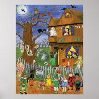 Trick o Treat, Bite y Come. Poster de Halloween