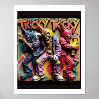 Póster Tricky Tricky Music Groove Party Vibes Sticker 
