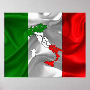 Póster Tricolor italiano