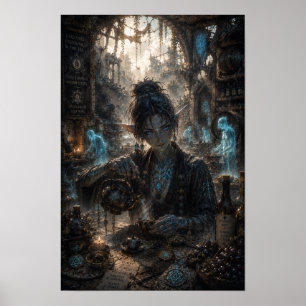 Póster Tricolor / Maestro de Té / Bodega de Viñedo