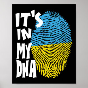 Póster Tridente de Ucrania Bandera de Ucrania Bandera ucr