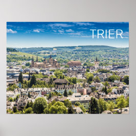Póster Trier Cityscape Panorama Moselle Germany Souvenir