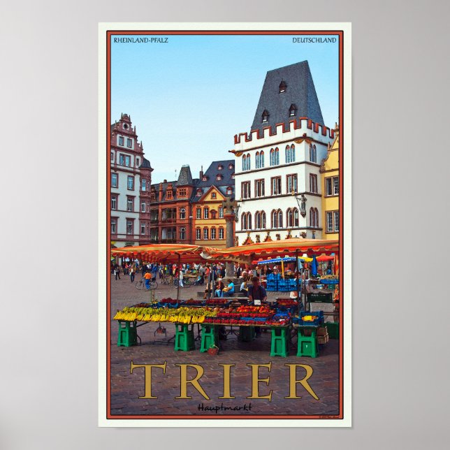Póster Trier - Hauptmarkt (Frente)