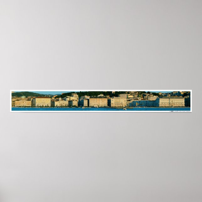 Póster trieste panoramica (Frente)