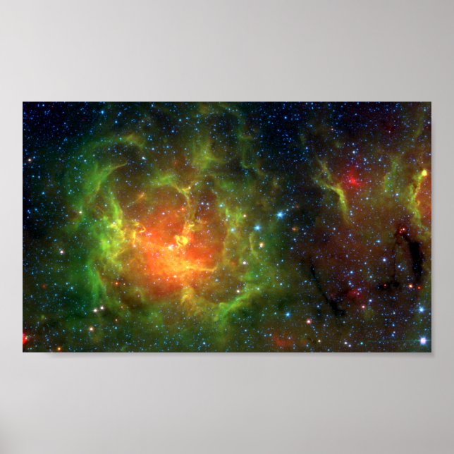 Póster Trifid Nebula NASA Spitzer (Frente)