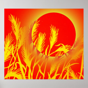 Póster Trigo de sol