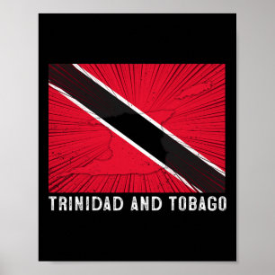 Póster Trin De Bandera De Trinidad Y Tobago, Patriótico E