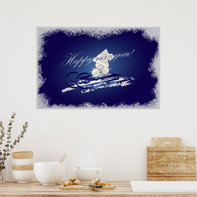 Póster trineo de HNY (Cocina)