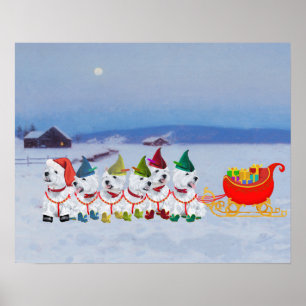 Póster Trineo de Navidad