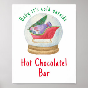 Póster Trineo de Sants - Barra de chocolate caliente