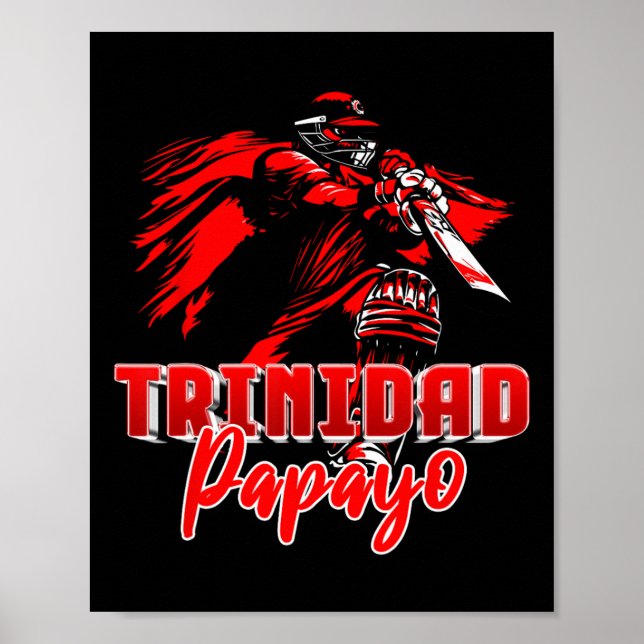 Póster Trinidad And Togo Cricket T20 - Papayo  (Frente)