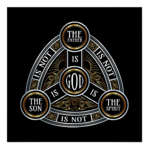 Póster Trinidad El Padre, El Hijo Y El Espíritu Santo