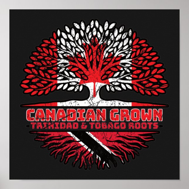 Póster Trinidad y Tobago Canadá Trinitense (Frente)