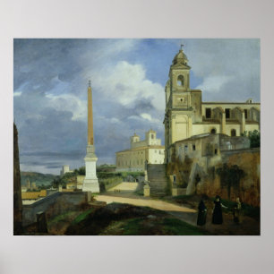 Póster Trinita dei Monti and the Villa Medici