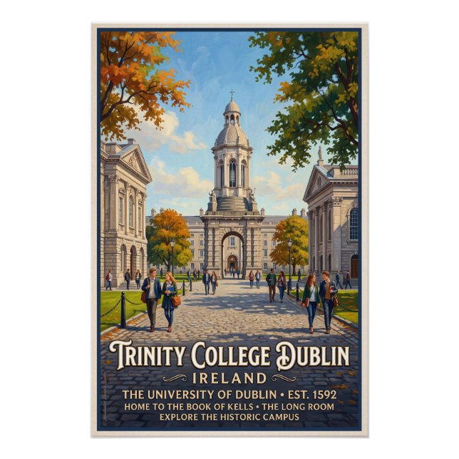 Póster Trinity College Dublin  (Anverso)