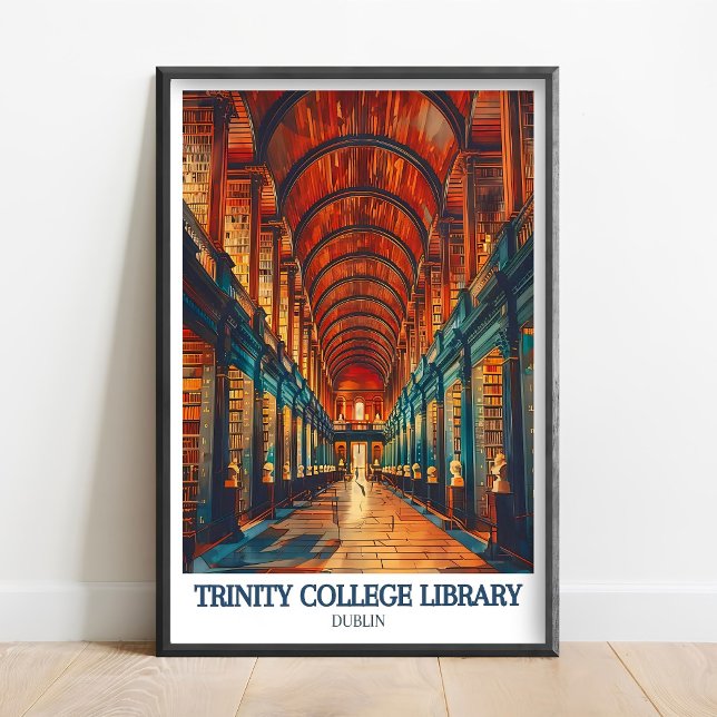 Póster Trinity College Dublin Print - Trinity Library Art (Subido por el creador)
