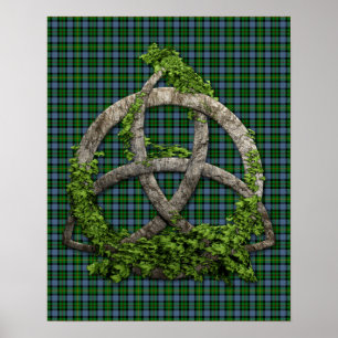 Póster Trinity Knot Y Clan Smith Tartán