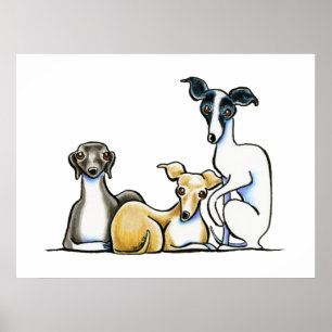 Póster Trio de Greyhound italiano