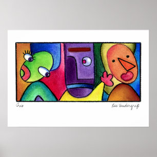 Póster Trio Poster by Lee Vandergrift
