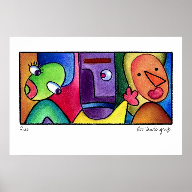 Póster Trio Poster by Lee Vandergrift (Frente)