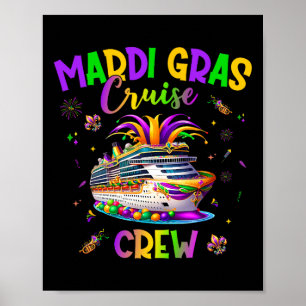 Póster Trip New Orleans Famil de Mardi Gras Cruise Crew 2
