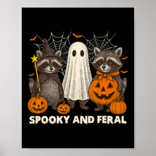 Póster Trípica De Fantasía Y Férreo Halloween