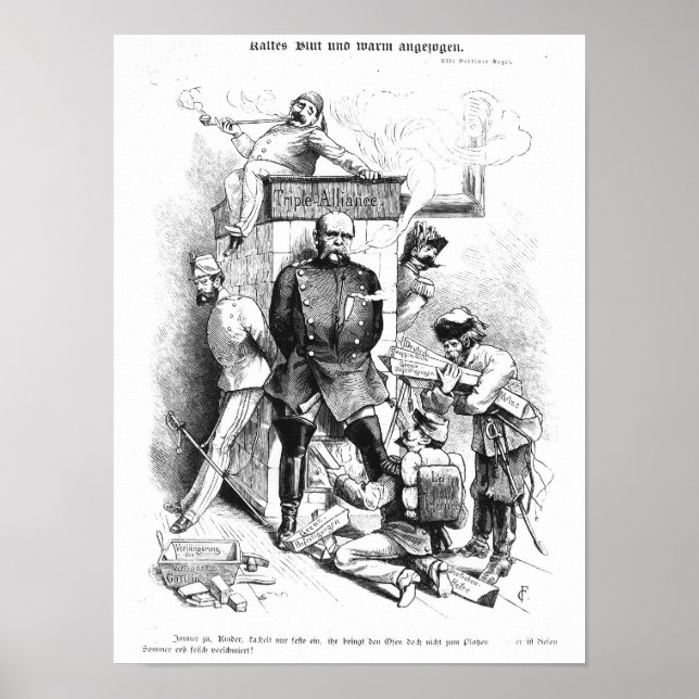Póster Triple alianza, de Bismarck (Frente)