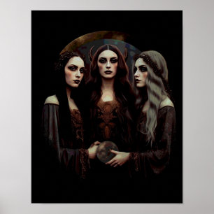 Póster Triple diosa de la luna
