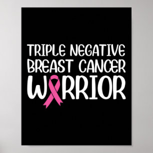 Póster Triple Guerrero de Conciencia sobre el Cáncer de M