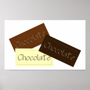 Póster Triple Poster de chocolate