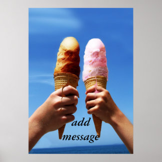 Póster Triple Scoop Helados