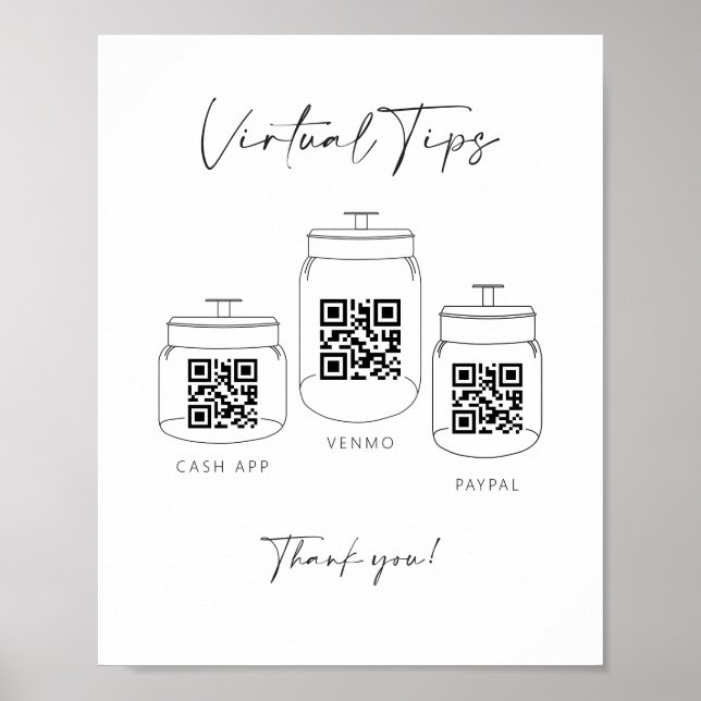 Póster Triple sugerencia Jar Scan QR Código Aplicación de (Frente)