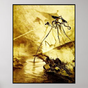 Póster Tripod de la Guerra del Mundo - Poster Marciano de