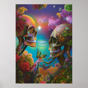 Póster Tripping Balls Art - Ride Or Die