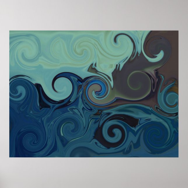 Póster Trippy en lienzo (Frente)