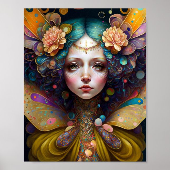 Póster Trippy Fairy Fantasy Art (Frente)