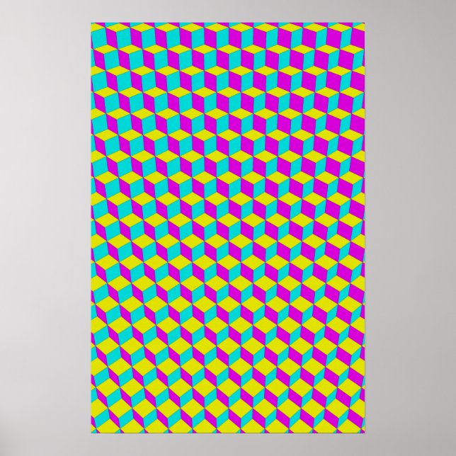 Póster Trippy Poster: Resumen de CMYK (Frente)