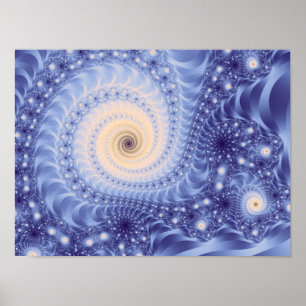 Póster Trippy Psicodelle Starstorm Fine Fractal
