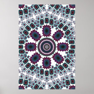 Poster Trippy: Resumen de arte radial