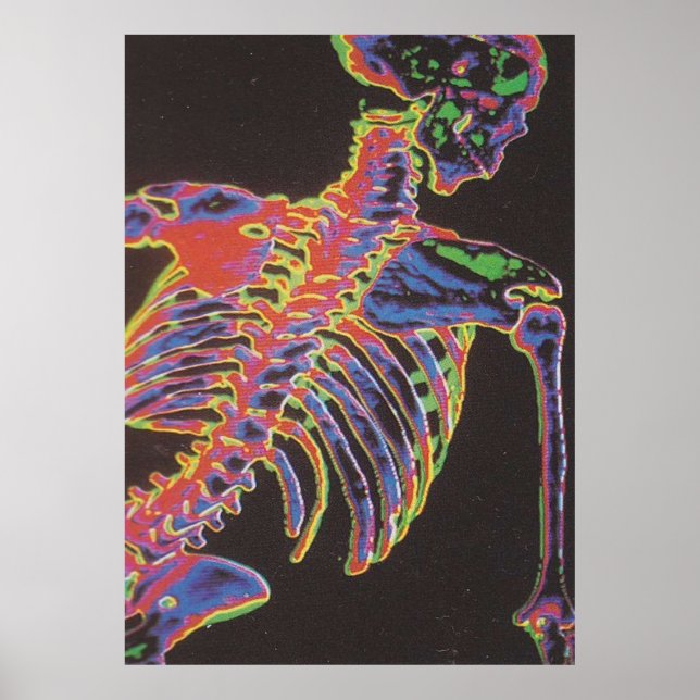 Póster trippy skelly (Frente)
