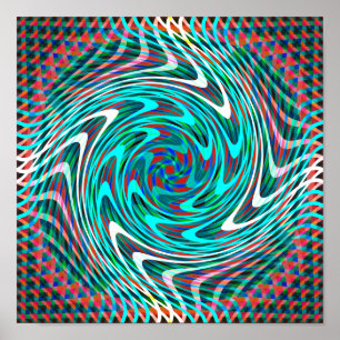 Póster Trippy Swirl Tunnel
