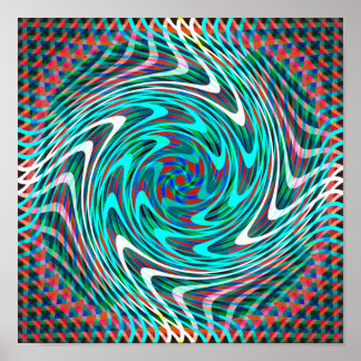 Póster Trippy Swirl Tunnel