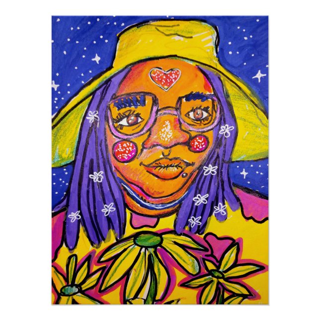 Póster Trippy Whimsical Surreal Art | Kay (Anverso)