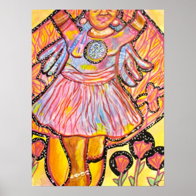 Póster  Trippy Whimsical  Surreal  Poster| Embrace the Li (Frente)