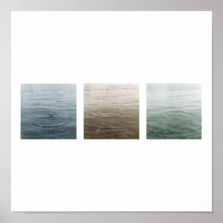 Póster tríptico de caída