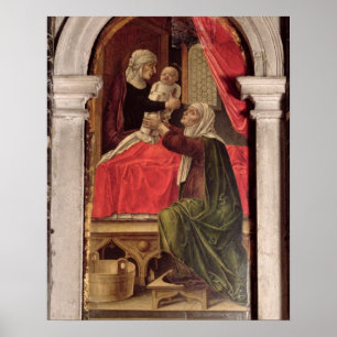 Póster Tríptico de Madonna del Misericordia, 1473
